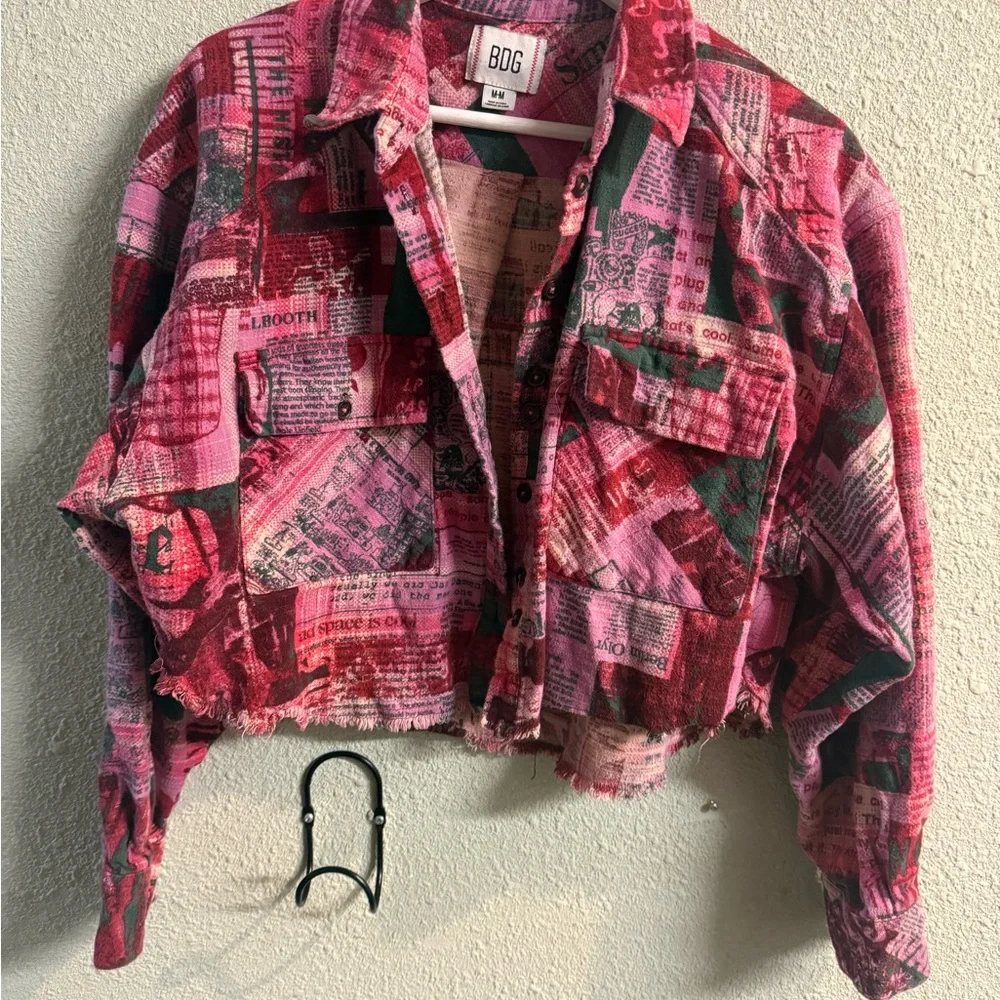 BDG Pink graphic‎ Patterned Jacket
